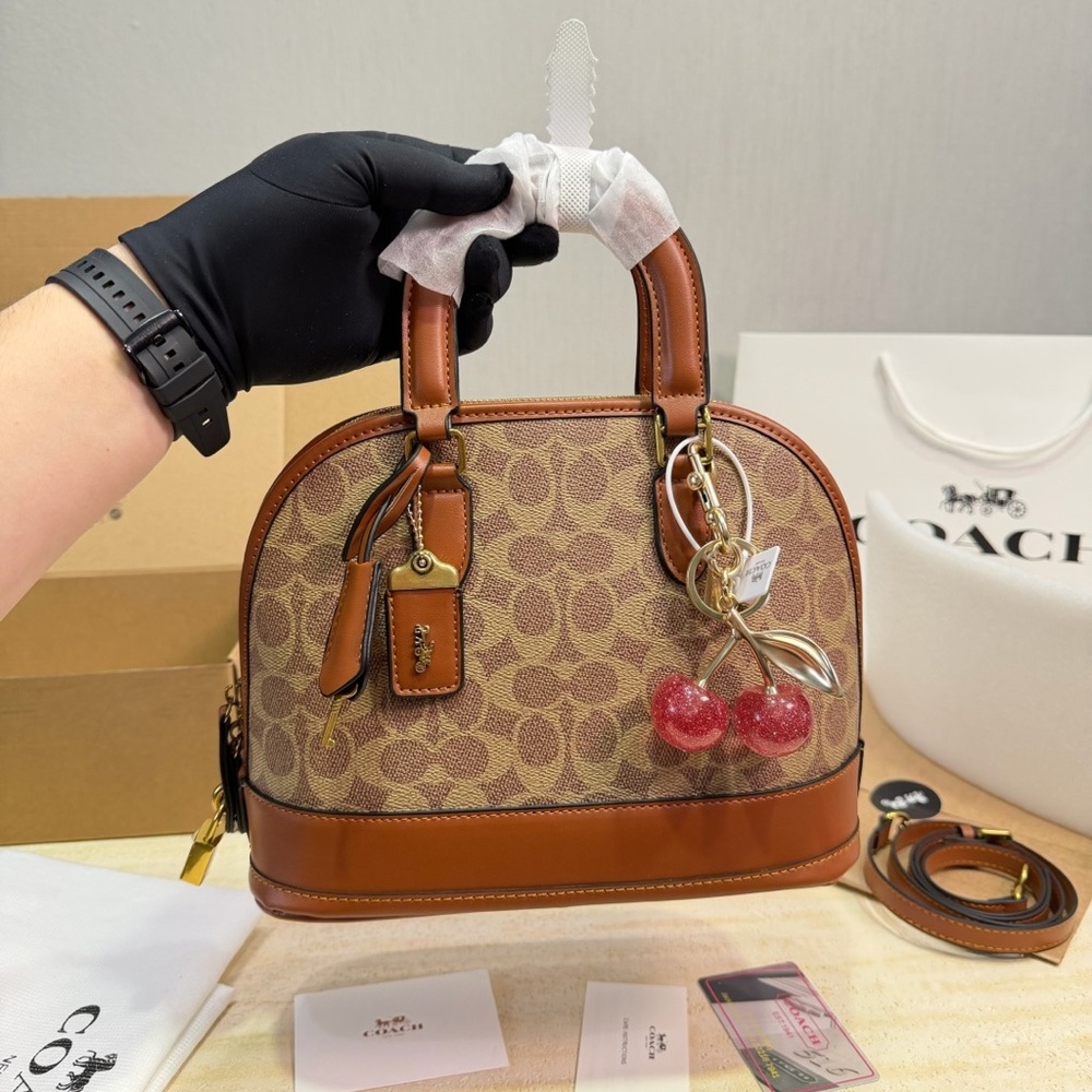 Coach Brown Shell Bag Shoulder Bag/Tote Bag